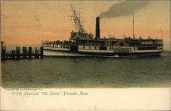 Steamboat "Old Colony" Plymouth, MA Postcard Postcard Postcard