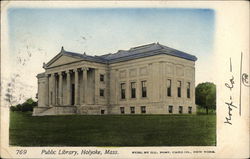 Public Library Holyoke, MA Postcard Postcard Postcard