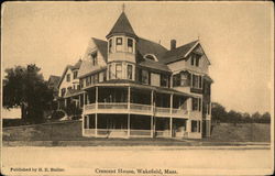 Crescent House and Grounds Postcard