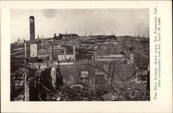 Van Ness Avenue, Down Town, After the Earthquake, April 18, 1906 Postcard