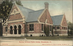 Norman Williams Public Library Woodstock, VT Postcard Postcard Postcard