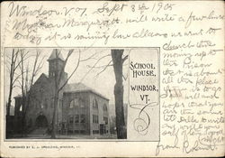 School House Postcard