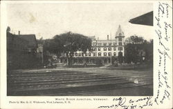 View of Town White River Junction, VT Postcard Postcard Postcard