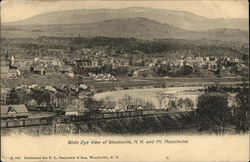 Bird's Eye View of Mt Moosilouke Woodsville, NH Postcard Postcard Postcard