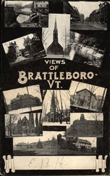 Greetings from Brattleboro Vermont Postcard Postcard Postcard