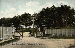 Entrance to Fort Williams Postcard
