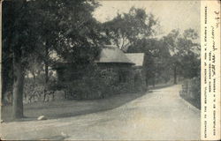 Entrance to the Beautiful Grounds of Hon. M. T. Stevens Residence Postcard