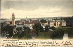Birds Eye View of the Campus, Cornell University Ithaca, NY Postcard Postcard Postcard