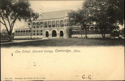 Law School, Harvard College Postcard