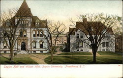 Sayles Hall and Wilson Hall, Brown University Postcard
