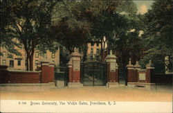 Brown University, Van Wickle Gates Postcard