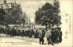 University of Pennsylvania - Commencement Procession Philadelphia, PA Postcard Postcard Postcard