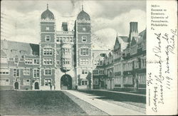 Entrance to Dormitory, University of Pennsylvania Postcard
