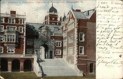 Entrance to Dormitory, University of Pennsylvania Postcard