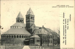 Library University of Michigan. Postcard