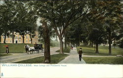 Williams College - West College and President's House Postcard