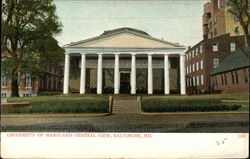 University of Maryland General View Postcard