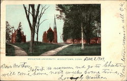Wesleyan University Postcard