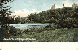 Wellesley College - Stone Hall Cove Massachusetts Postcard Postcard Postcard