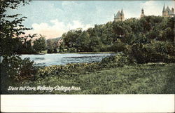 Wellesley College - Stone Hall Cove Postcard