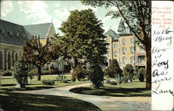 Notre Dame - View of Grounds South Bend, IN Postcard Postcard Postcard