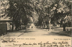Main Walk at Naval Academy Annapolis, MD Postcard Postcard Postcard