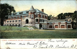 Lyman Gymnasium, Brown University Postcard