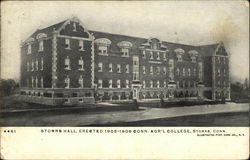 Storrs Hall, Erected 1905-1906, Conn. Agr'l College Connecticut Postcard Postcard Postcard