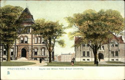 Sayles and Wilson Halls, Brown University Providence, RI Postcard Postcard Postcard