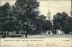 The Campus - Middlebury College Vermont Postcard Postcard Postcard