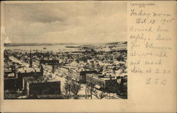 View from Dome of Court House Canandaigua, NY Postcard Postcard Postcard