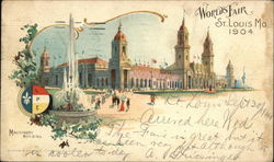Machinery Building 1904 St. Louis Worlds Fair Postcard Postcard Postcard