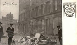 Ruins of Chinese Bureau, 1906 Disaster Postcard