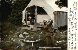 Woosmargamesis (Little Warrior) Native Americana Postcard Postcard Postcard