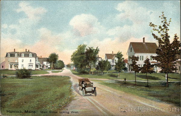Main Street Looking West Hancock Maine