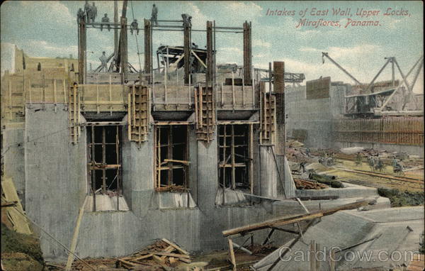 Intakes of East Wall, Upper Locks Miraflores Panama