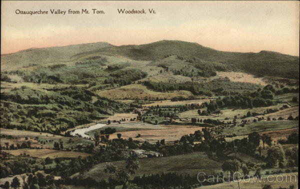 Ottauquechee Valley from Mt. Tom Woodstock Vermont