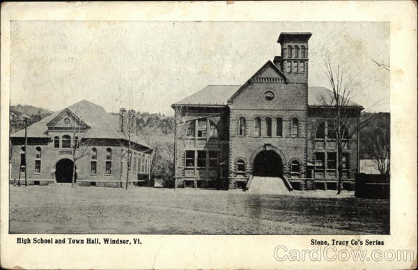 High School and Town Hall Windsor Vermont