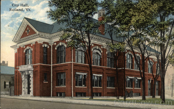 City Hall Rutland Vermont
