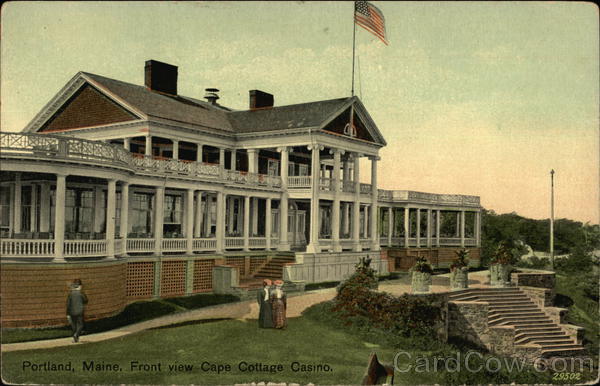 Cape Cottage Casino - Front View Portland Maine