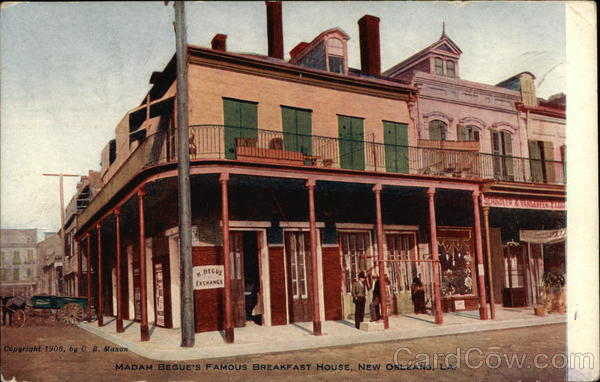 Madame Begue's Famous Breakfast House New Orleans Louisiana