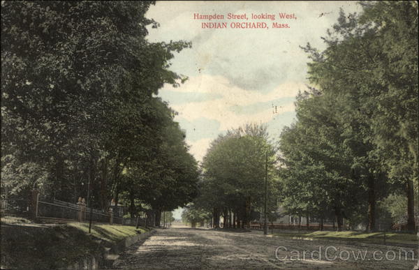 Hampden Street, looking West Indian Orchard Massachusetts