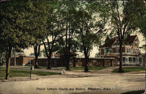 French Catholic Church and Rectory Attleboro Massachusetts