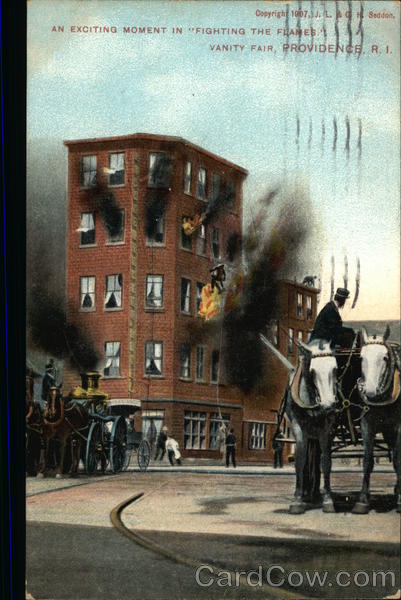 An Exciting Moment in Fighting the Flames, Vanity Fair Providence Rhode Island