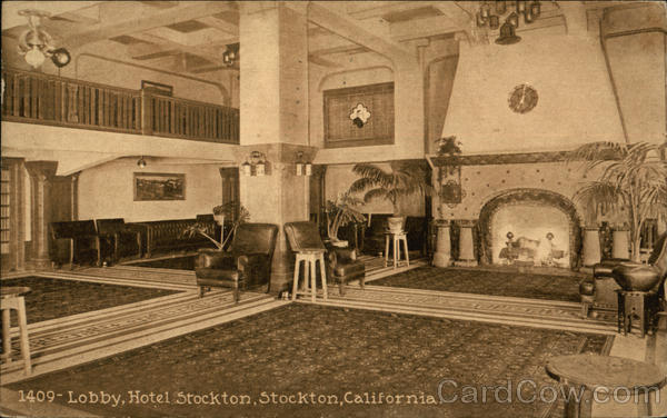Lobby at Hotel Stockton California