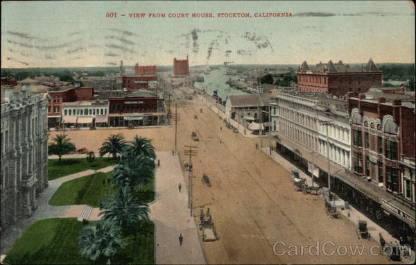 View from Court House Stockton California