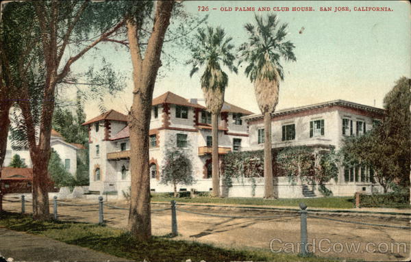 Old Palms and Club House San Jose California