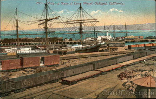 Shipping Scene at Long Wharf Oakland California