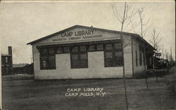 Camp Library Postcard