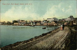 View from Fort Road Watch Hill, RI Postcard Postcard Postcard